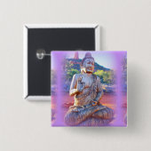 Lavendel-aura-Buddha Button (Vorne & Hinten)