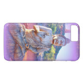Lavendel-aura-Buddha Case-Mate iPhone Hülle (Rückseite (Horizontal))