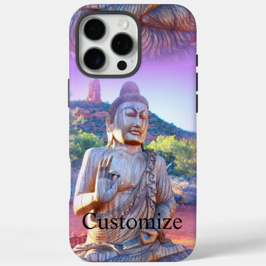 Lavendel-aura-Buddha Case-Mate iPhone Hülle (Rückseite)