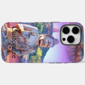 Lavendel-aura-Buddha Case-Mate iPhone Hülle (Rückseite (Horizontal))