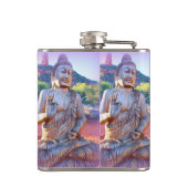Lavendel-aura-Buddha Flachmann (Rückseite)