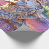 Lavendel-aura-Buddha Geschenkpapier (Ecke)