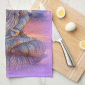 Lavendel-aura-Buddha Handtuch (Viertel Falte)