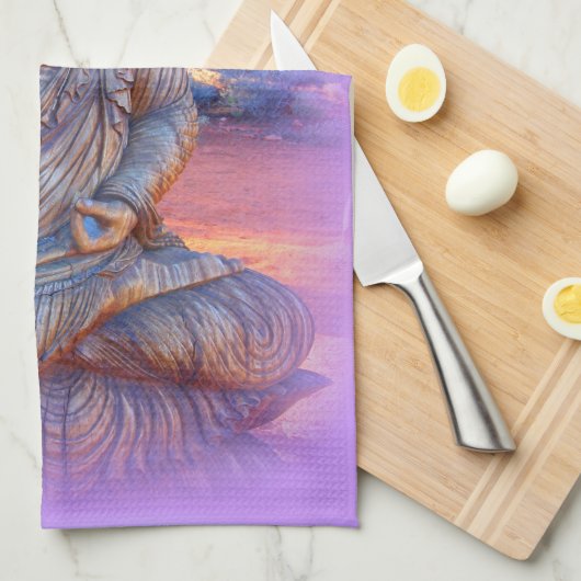 Lavendel-aura-Buddha Handtuch (Viertel Falte)