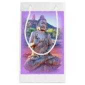 Lavendel-aura-Buddha Kleine Geschenktüte (Vorderseite)