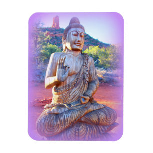 Lavendel-aura-Buddha Magnet