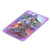 Lavendel-aura-Buddha Magnet (Linke Seite)