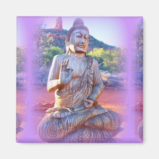 Lavendel-aura-Buddha Magnet (Vorne)
