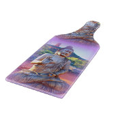 Lavendel aura Buddha Schneidebrett (Ecke)