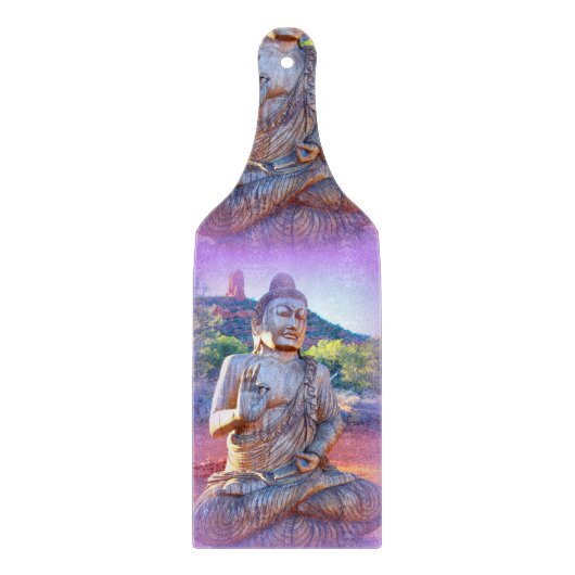 Lavendel aura Buddha Schneidebrett (Vorderseite)