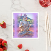 Lavendel-aura-Buddha Serviette (Beispiel)