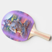 Lavendel aura buddha tischtennis schläger (Seitenansicht)