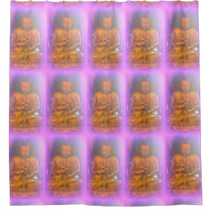 Lavendel-aura-Buddhas Duschvorhang