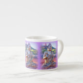 Lavendel-aura-Buddhas Espressotasse (Vorderseite Rechts)