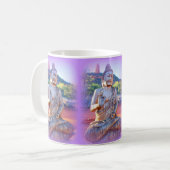 Lavendel aura buddhas kaffeetasse (Vorderseite Links)