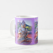 Lavendel-aura-Buddhas Kaffeetasse (Vorderseite Links)