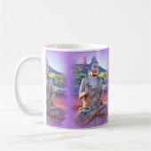 Lavendel-aura-Buddhas Kaffeetasse (Links)