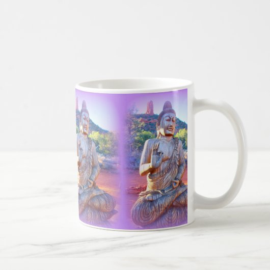 Lavendel-aura-Buddhas Kaffeetasse (Rechts)