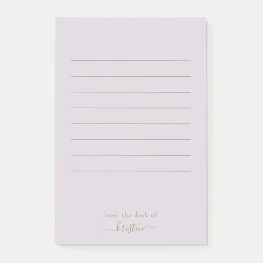 Lavendel aus dem Schreibtisch für kundenspezifisch Post-it Klebezettel (Vorderseite)