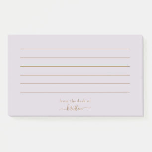 Lavendel aus dem Schreibtisch für kundenspezifisch Post-it Klebezettel