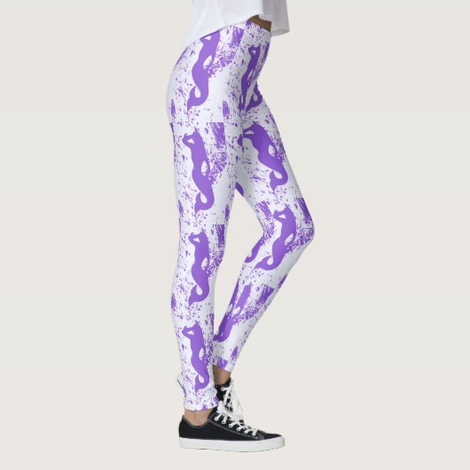 Lavendel aussieht Meerjungfrauen Leggings (Rechts)