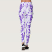 Lavendel aussieht Meerjungfrauen Leggings (Rückseite)