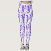 Lavendel aussieht Meerjungfrauen Leggings (Vorderseite)