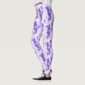 Lavendel aussieht Meerjungfrauen Leggings (Links)