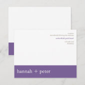 Lavendel-Banner: Empfang Einladung (Vorne/Hinten)