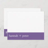 Lavendel-Banner: RSVP-Karte RSVP Karte (Vorne/Hinten)