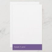 Lavendel Banner: Stationery Briefpapier (Vorne/Hinten)
