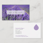 Lavendel-Bauernhof-Geschenk der Erdätherischen Öle Visitenkarte (Vorne/Hinten)