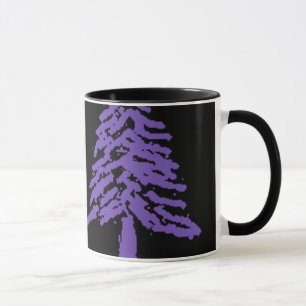Lavendel-Baum-Gekritzel V4.0 Tasse