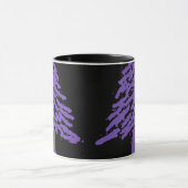 Lavendel-Baum-Gekritzel V4.0 Tasse (Zentrum)