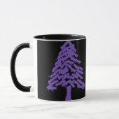 Lavendel-Baum-Gekritzel V4.0 Tasse (Links)