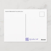 Lavendel Bearded Iris Postcard Postkarte (Rückseite)