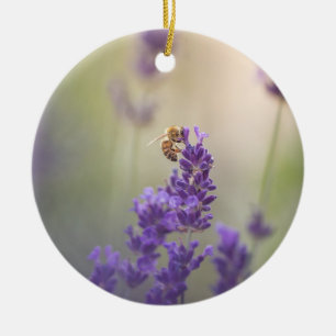 Lavendel Bee Nature Foto Keramik Ornament