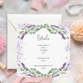 Lavendel Begleitkarte