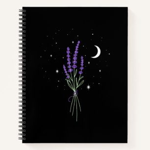 Lavendel bei Night Notebook Notizblock