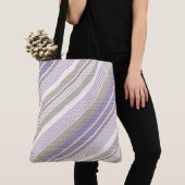 Lavendel/Beige/Tan Stripe Tasche (Von Nahem)