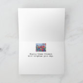 Lavendel Beileid in der Zeit des Verlustes Wasserf Karte (Innenseite)