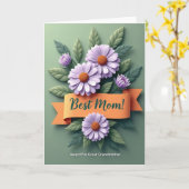 Lavendel Beste Oma Karte (Gelbe Blume)