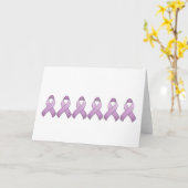 Lavendel-Bewusstseins-Band-Karte Karte (Gelbe Blume)