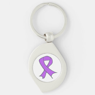 Lavendel Bewusstseins Schleife als Symbol Schlüsselanhänger
