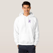 Lavendel-Bewusstseinsband mit Schmetterling Hoodie (Vorne ganz)