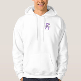 Lavendel-Bewusstseinsband mit Schmetterling Hoodie