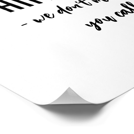 Lavendel, Bibliothek, Think Tank Funny Bad Poster (Ecke)