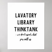 Lavendel, Bibliothek, Think Tank Funny Bad Poster (Vorne)