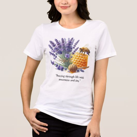 Lavendel/Bienensüßer T - Shirt (Vorderseite)