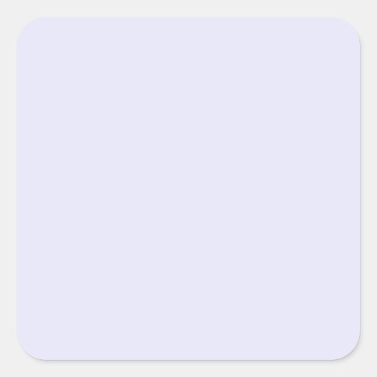 Lavendel/Blale Violet E6E6FA - Option zum Hinzufüg Quadratischer Aufkleber (Vorderseite)